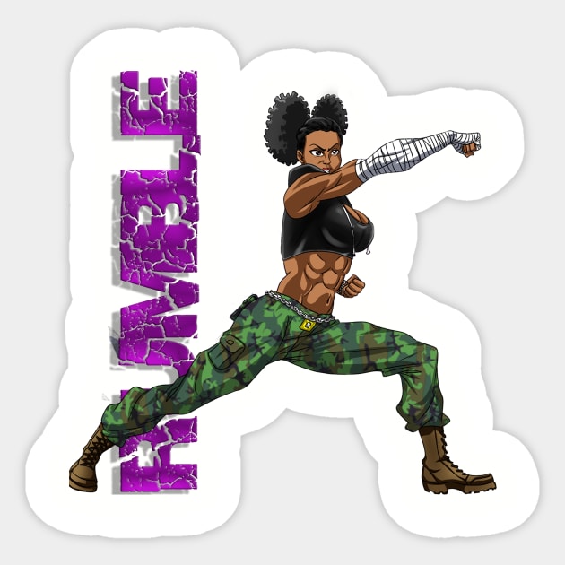 power punch Sticker by Bayne